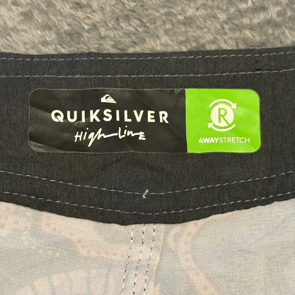 Quiksilver‎ Highline Board Shorts Mens 38 Repreve Stretch Mandala Print Blue
